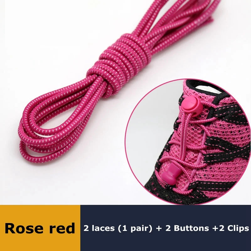 1Pair Elastic No-Tie Shoelaces