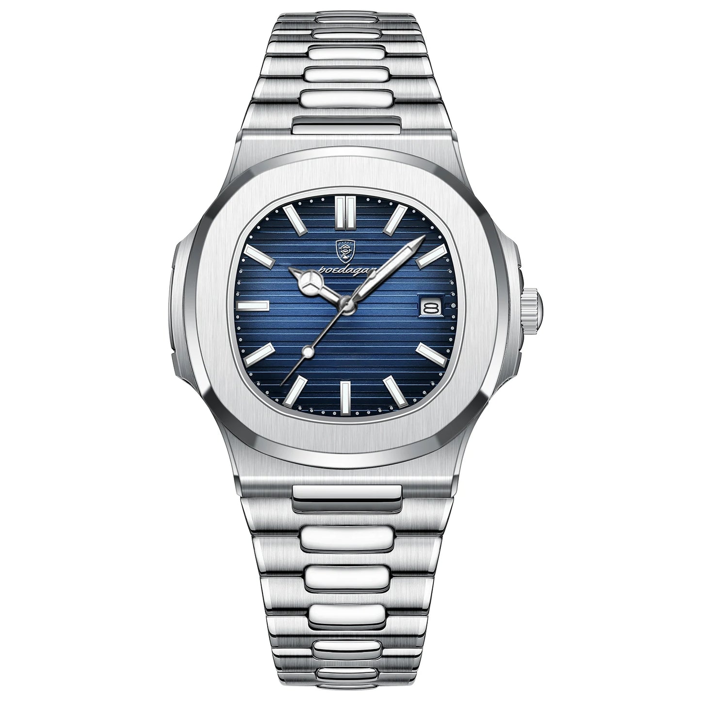 POEDAGAR Square Luxury Wristwatch
