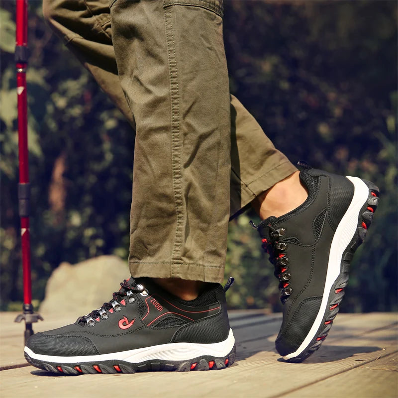 SNORW Casual Leather Sneakers for Men