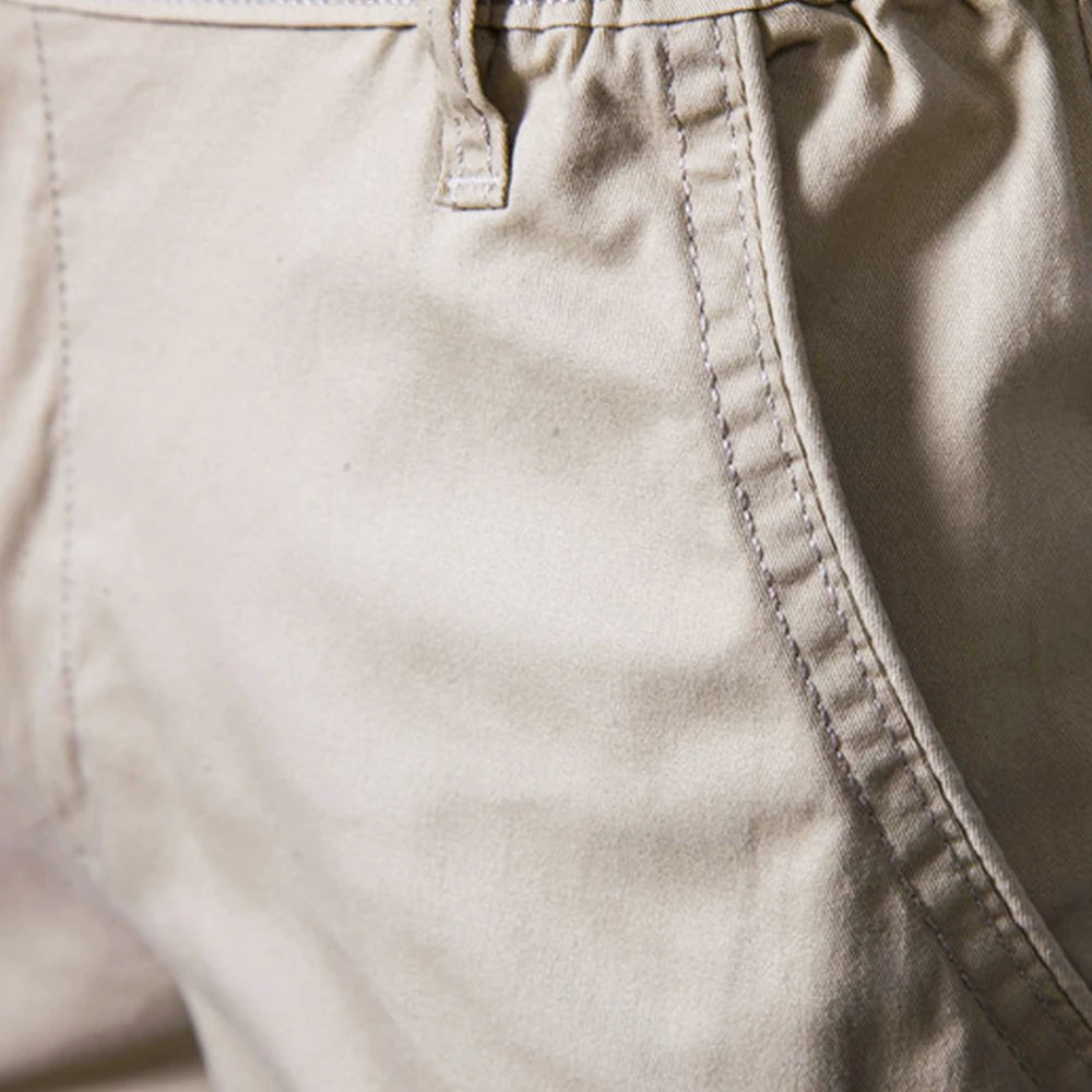 Cotton Solid Men Beach Shorts