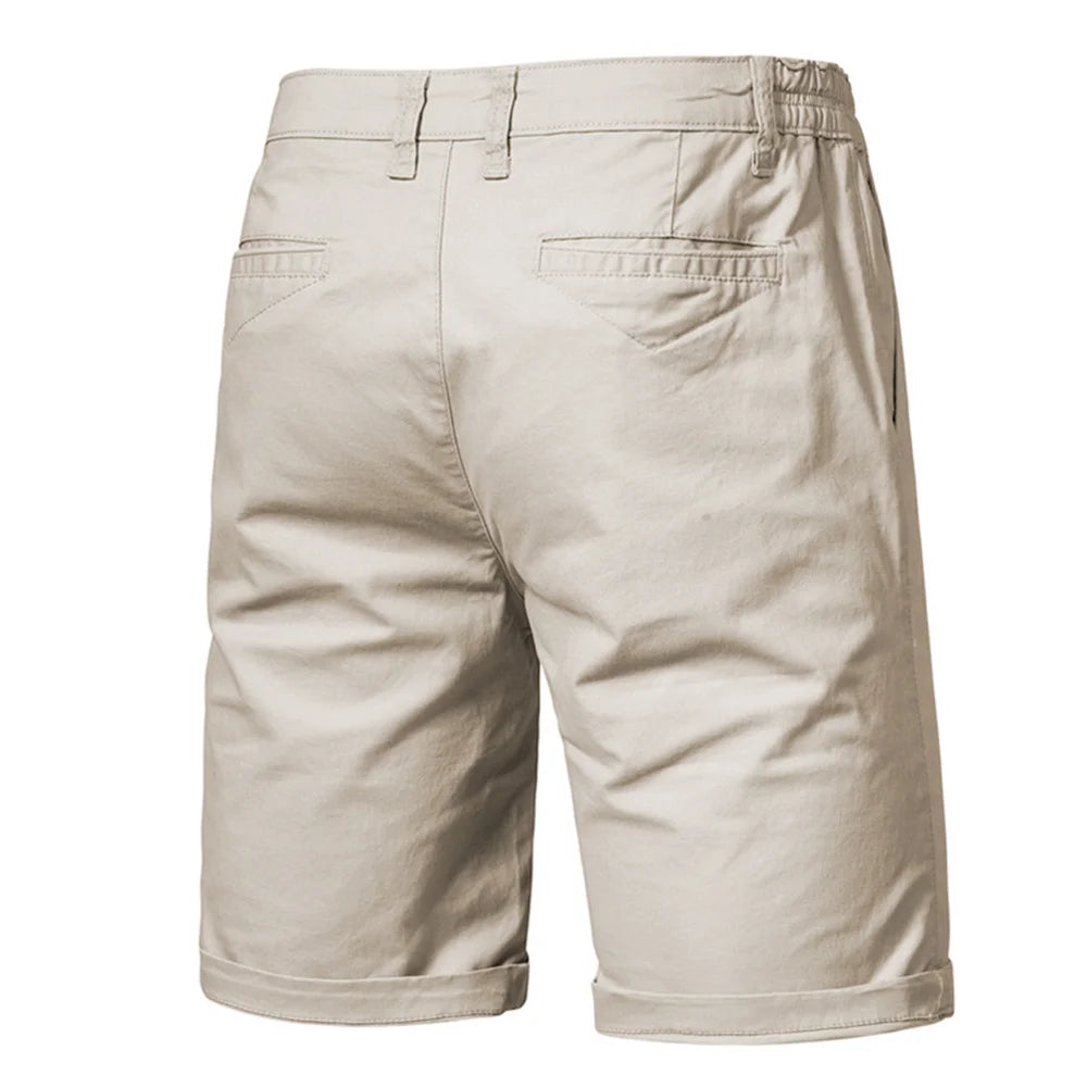 Cotton Solid Men Beach Shorts