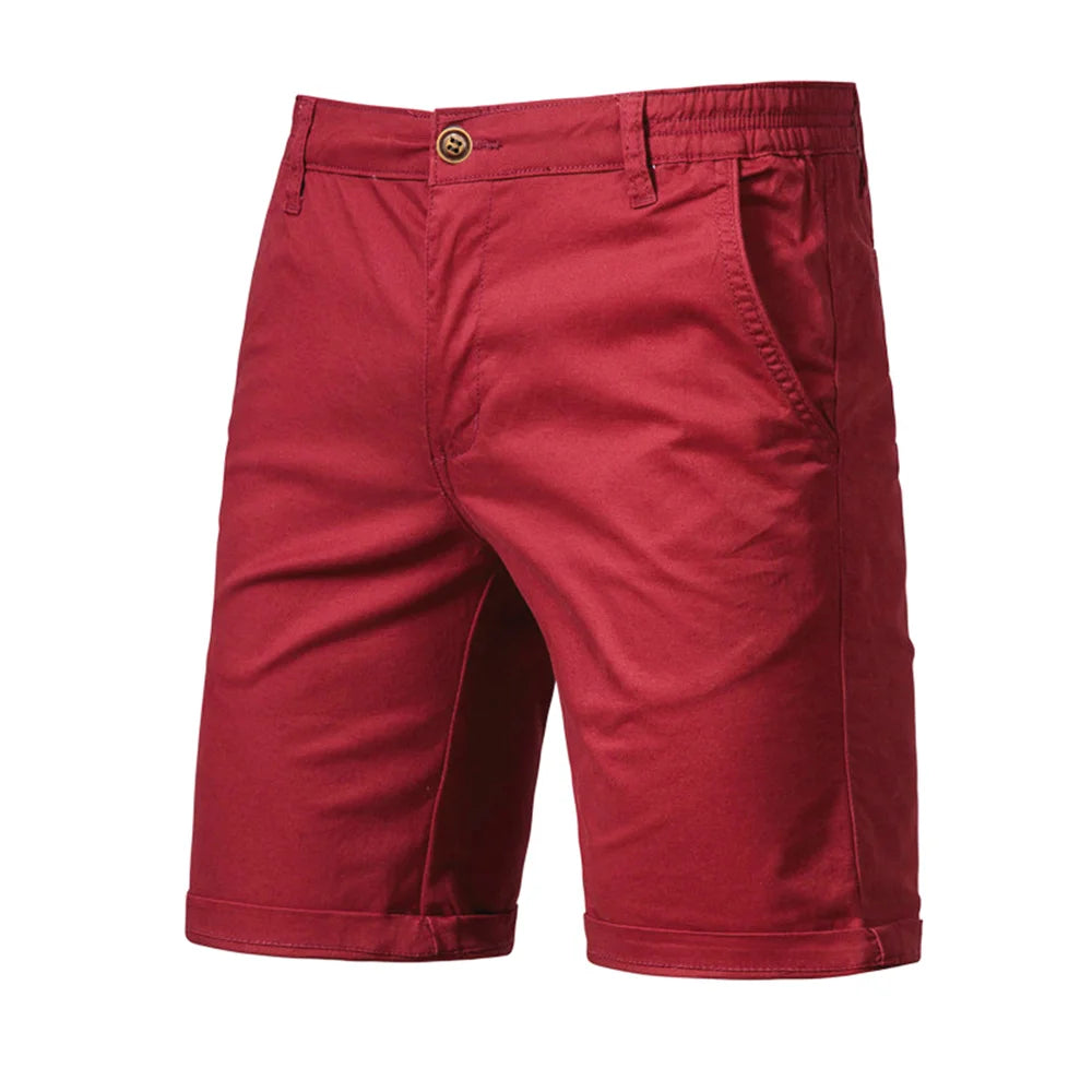Cotton Solid Men Beach Shorts