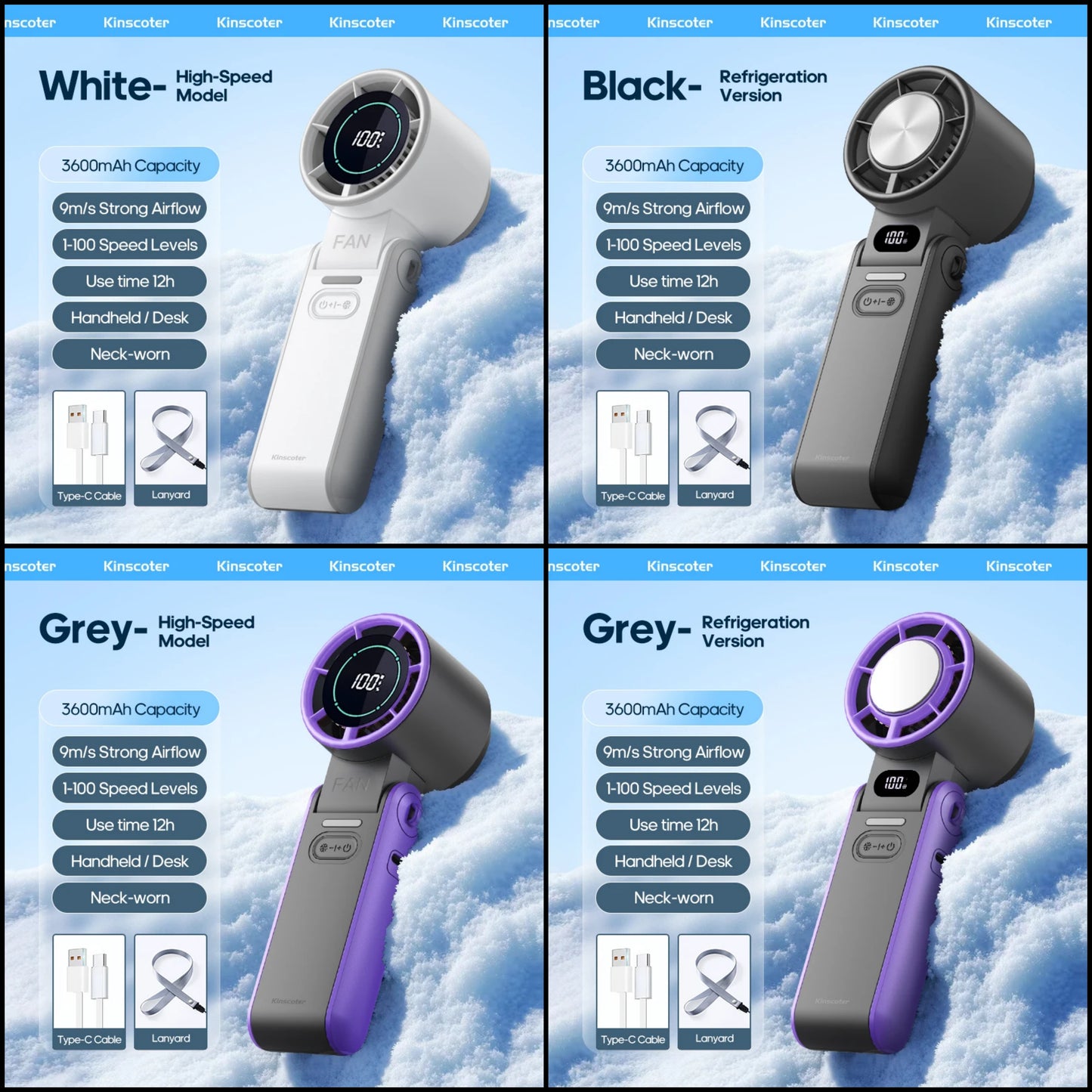 F53K Foldable Handheld Mini Cooling Fan