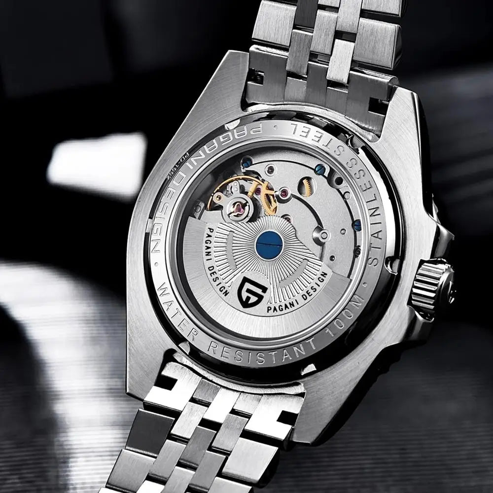PAGANI DESIGN Mechanical Wristwatches Luxury Ceramic Bezel GMT  Automatic Watches