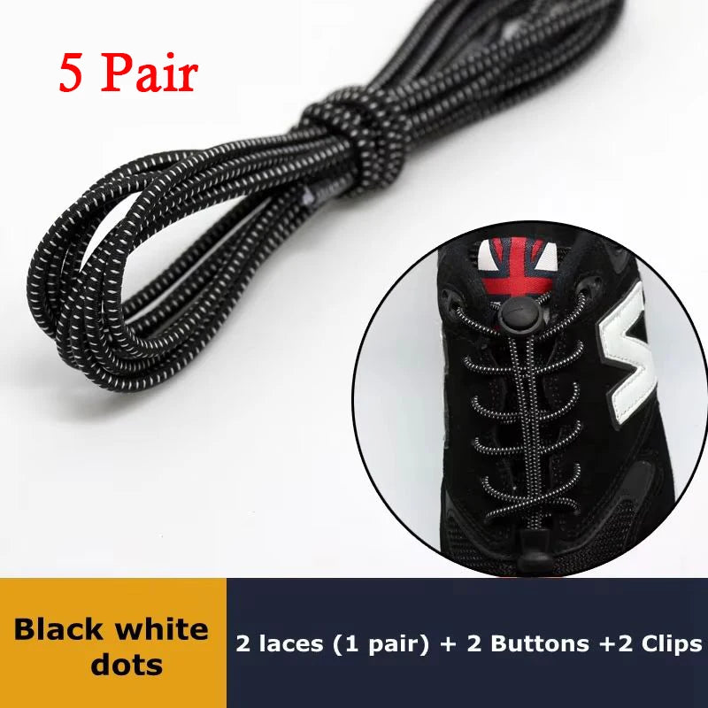 1Pair Elastic No-Tie Shoelaces