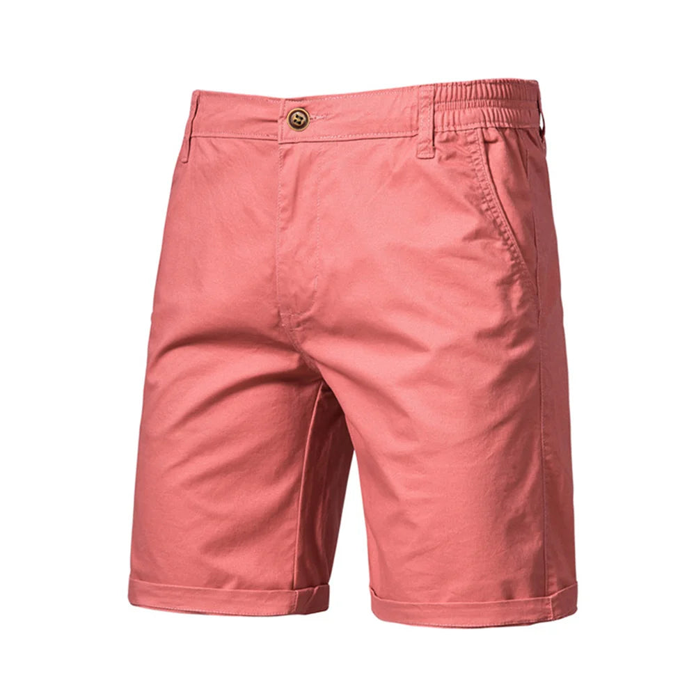 Cotton Solid  Men Beach Shorts