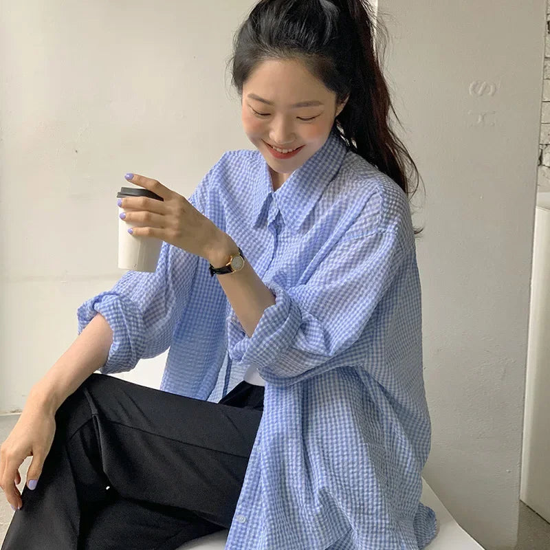 Long Sleeves Shirt Women's Korean