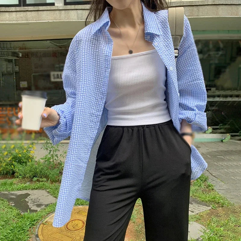 Long Sleeves Shirt Women's Korean