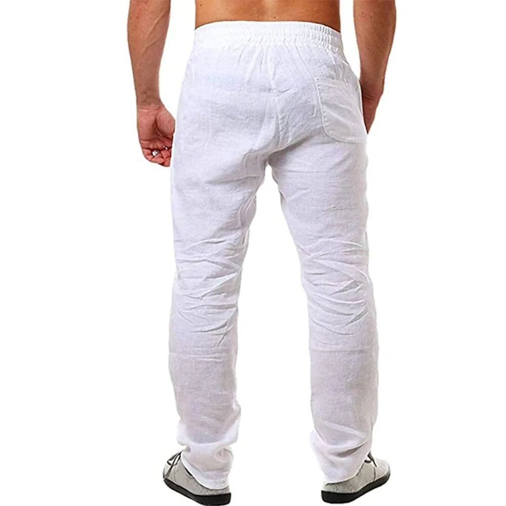Men's Streetwear  Cotton Linen Pants