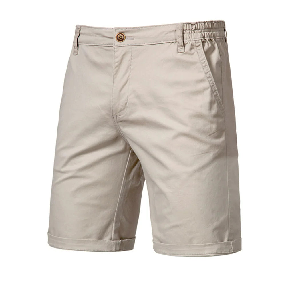 Cotton Solid  Men Beach Shorts