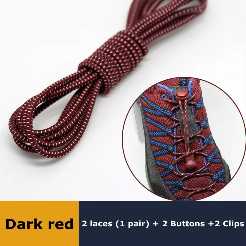 1Pair Elastic No-Tie Shoelaces