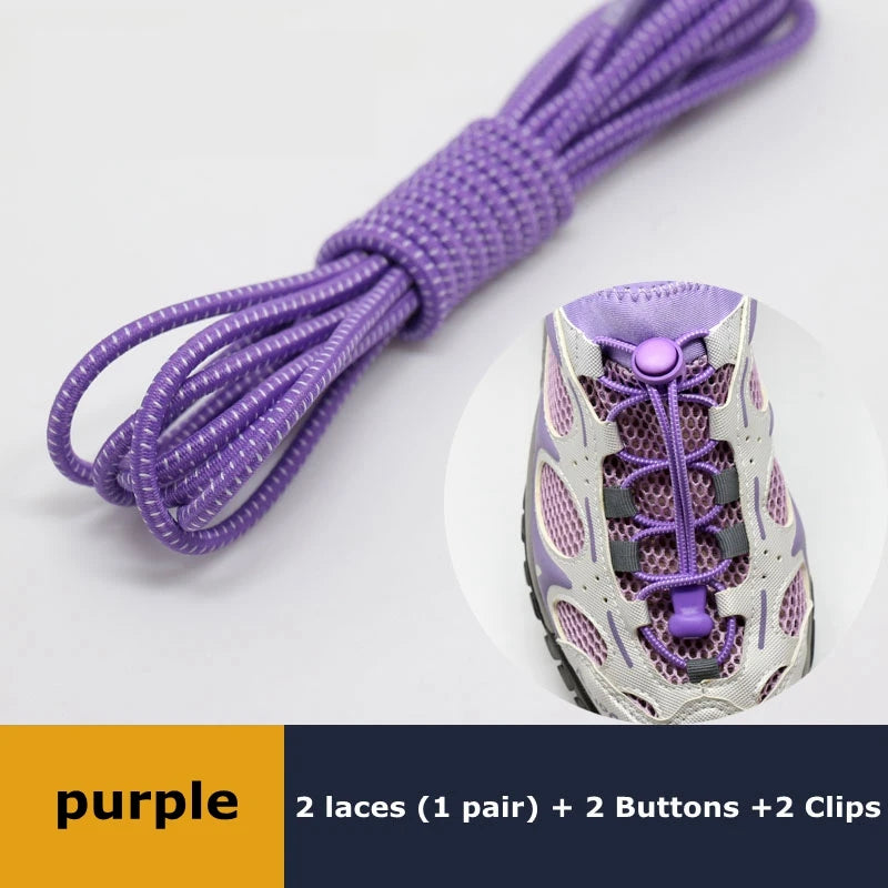 1Pair Elastic No-Tie Shoelaces