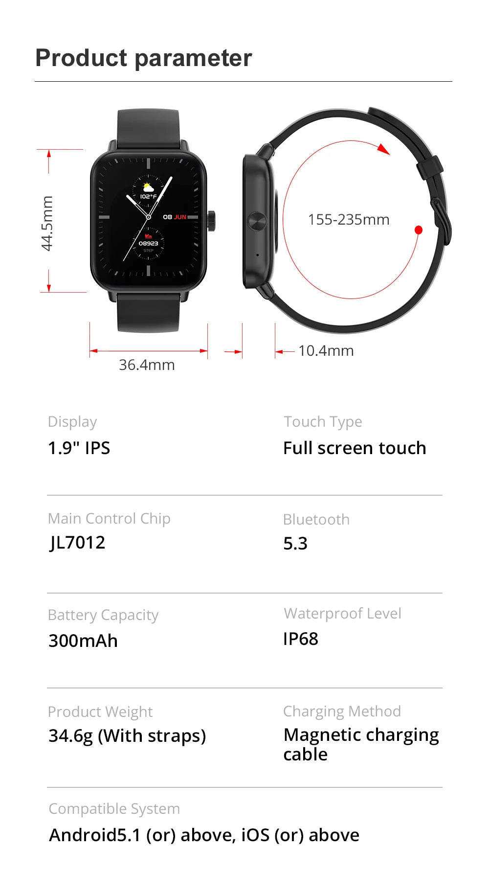 COLMI P81 Smart Watch Ultra (Unisex)