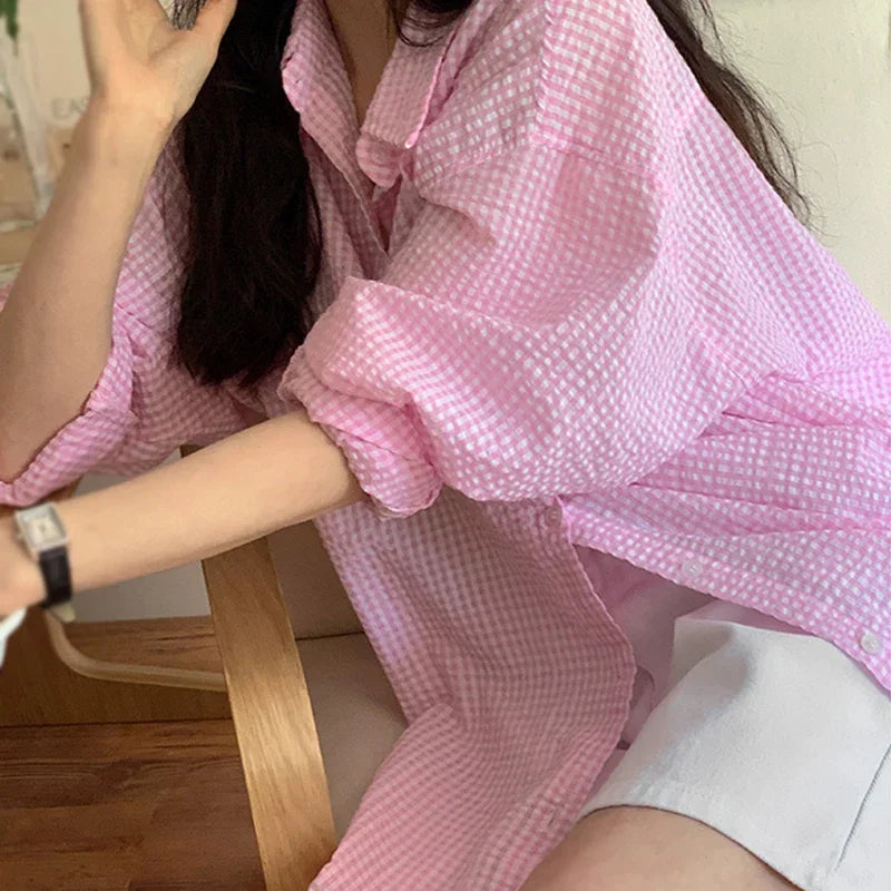 Long Sleeves Shirt Women's Korean