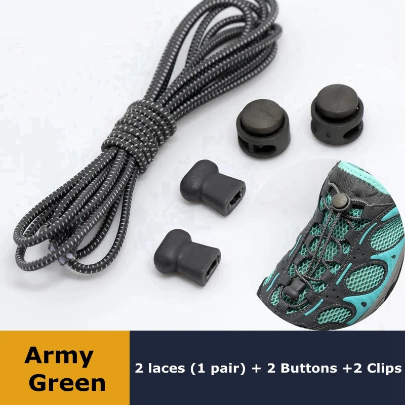 1Pair Elastic No-Tie Shoelaces