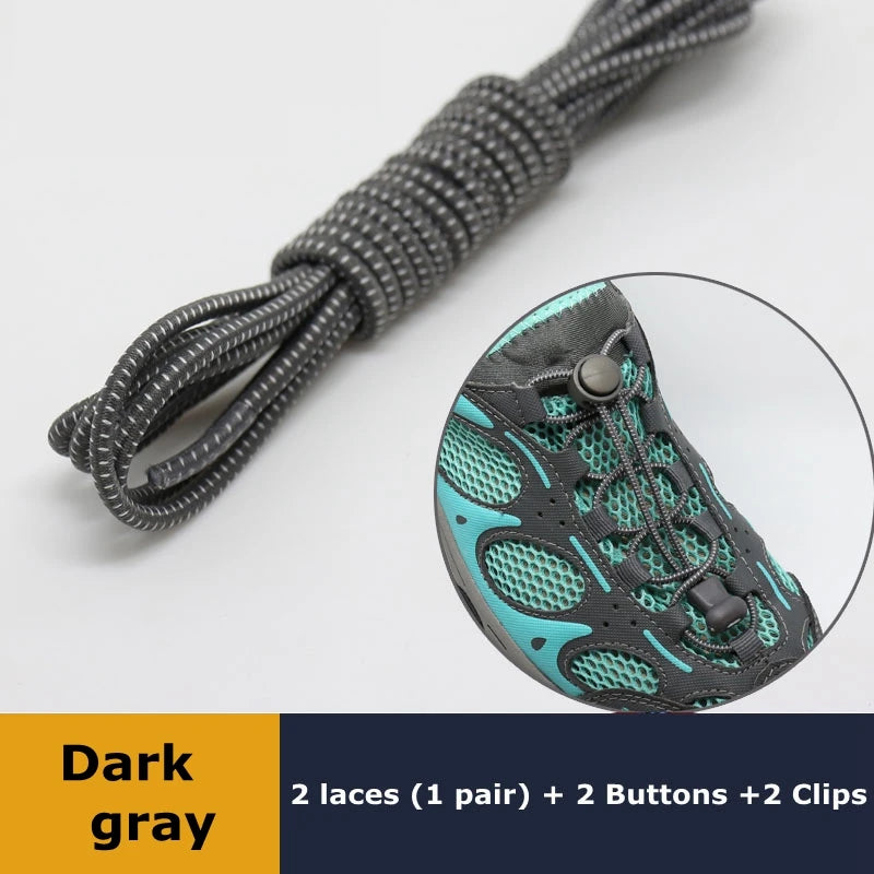 1Pair Elastic No-Tie Shoelaces