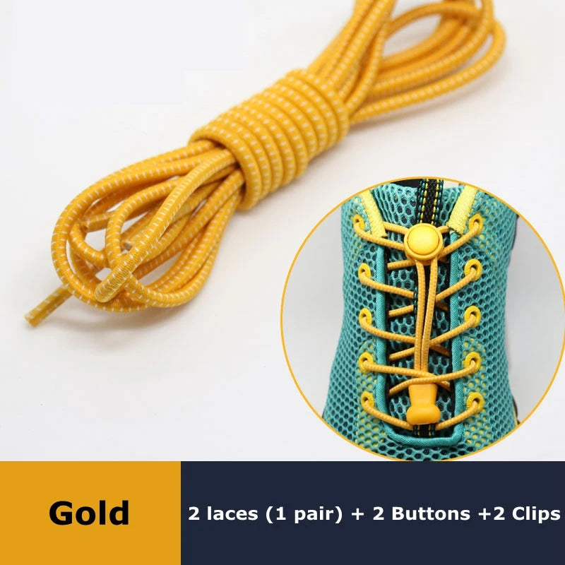 1Pair Elastic No-Tie Shoelaces