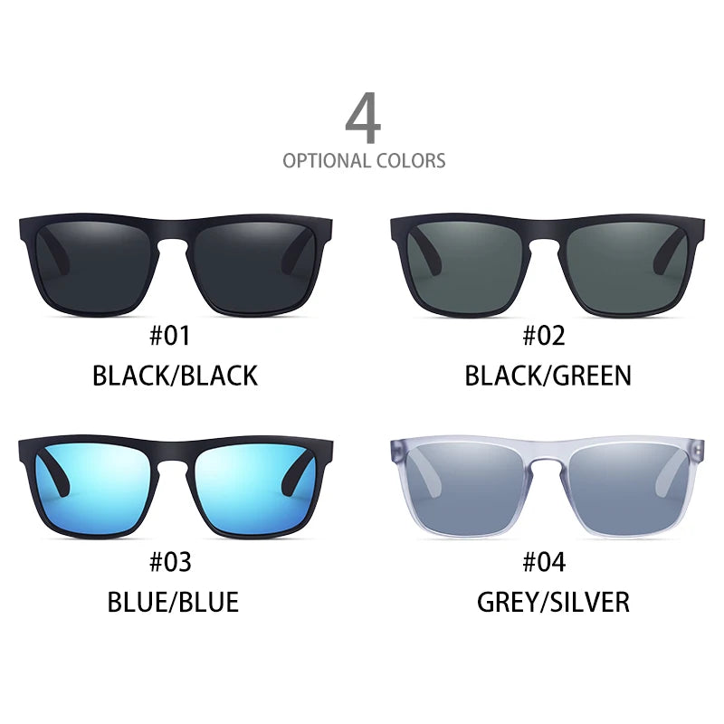 8802 Fashion Square Vintage Polarized Sunglasses Unisex