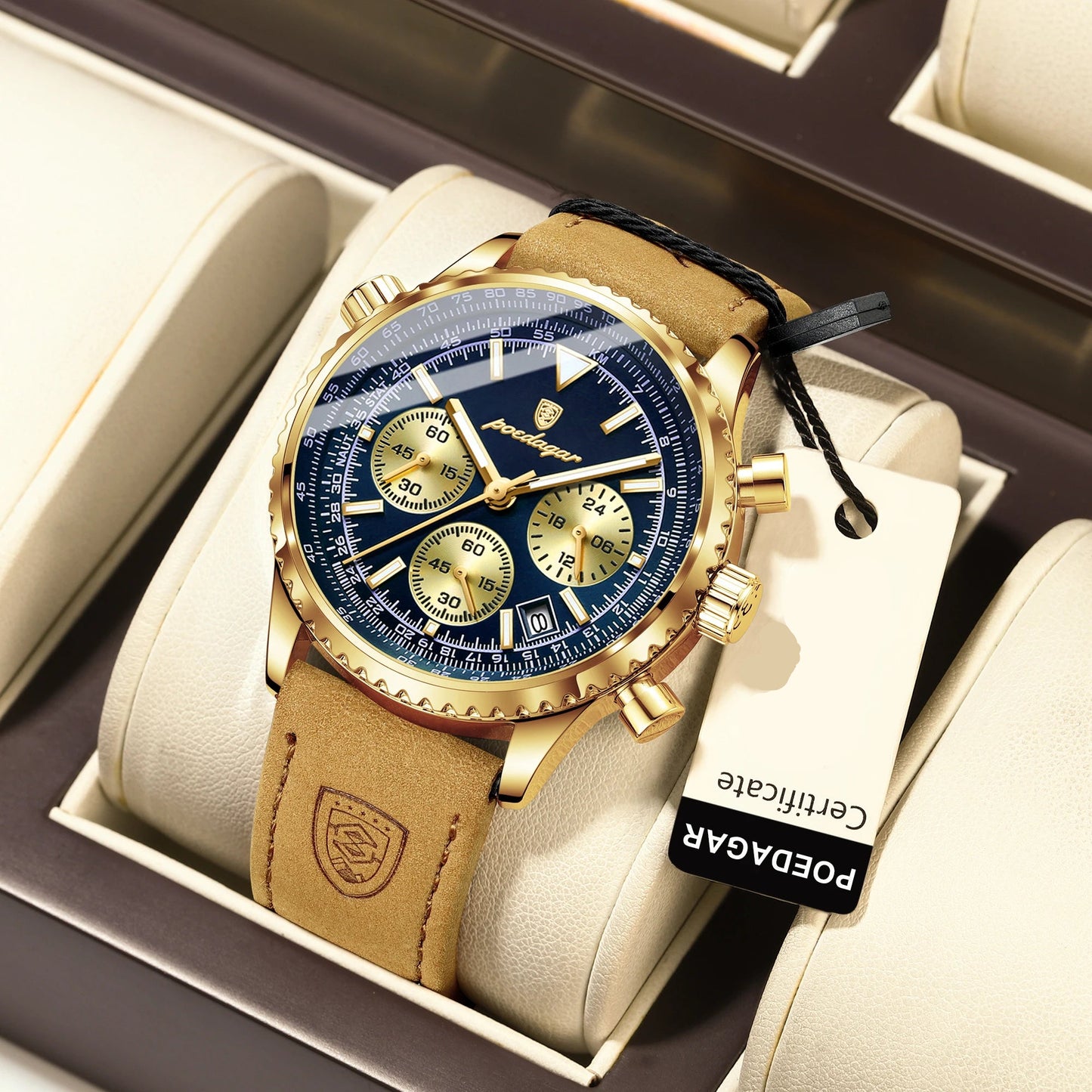 9601 POEDAGAR Luxury Man Watch