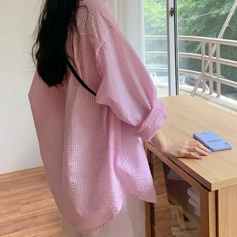 Long Sleeves Shirt Women's Korean
