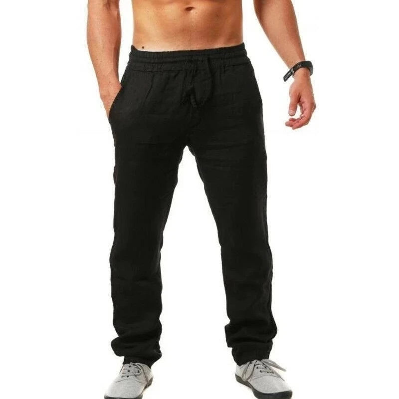 Men's Streetwear  Cotton Linen Pants