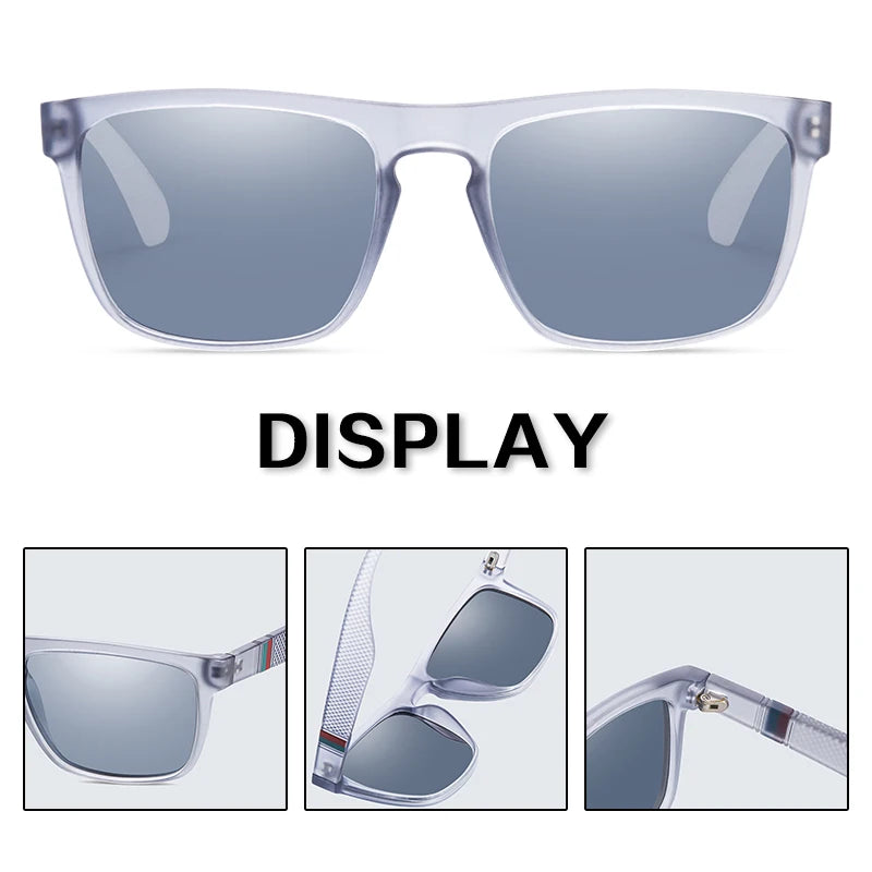8802 Fashion Square Vintage Polarized Sunglasses Unisex