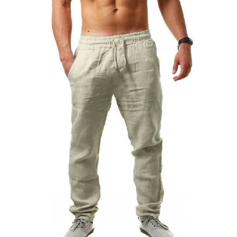 Men's Streetwear  Cotton Linen Pants