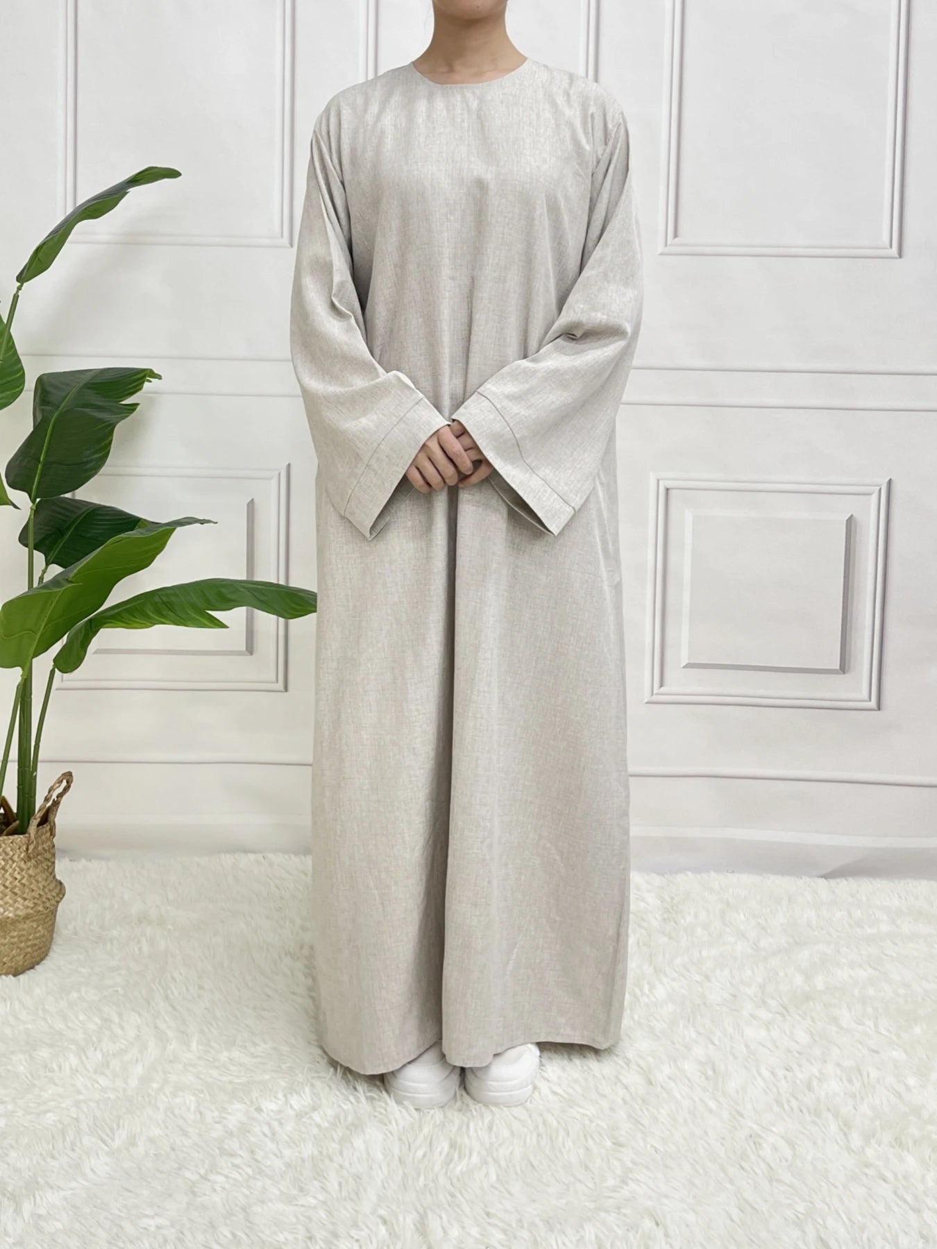 Modest Closed Plain Long Sleeve Abaya