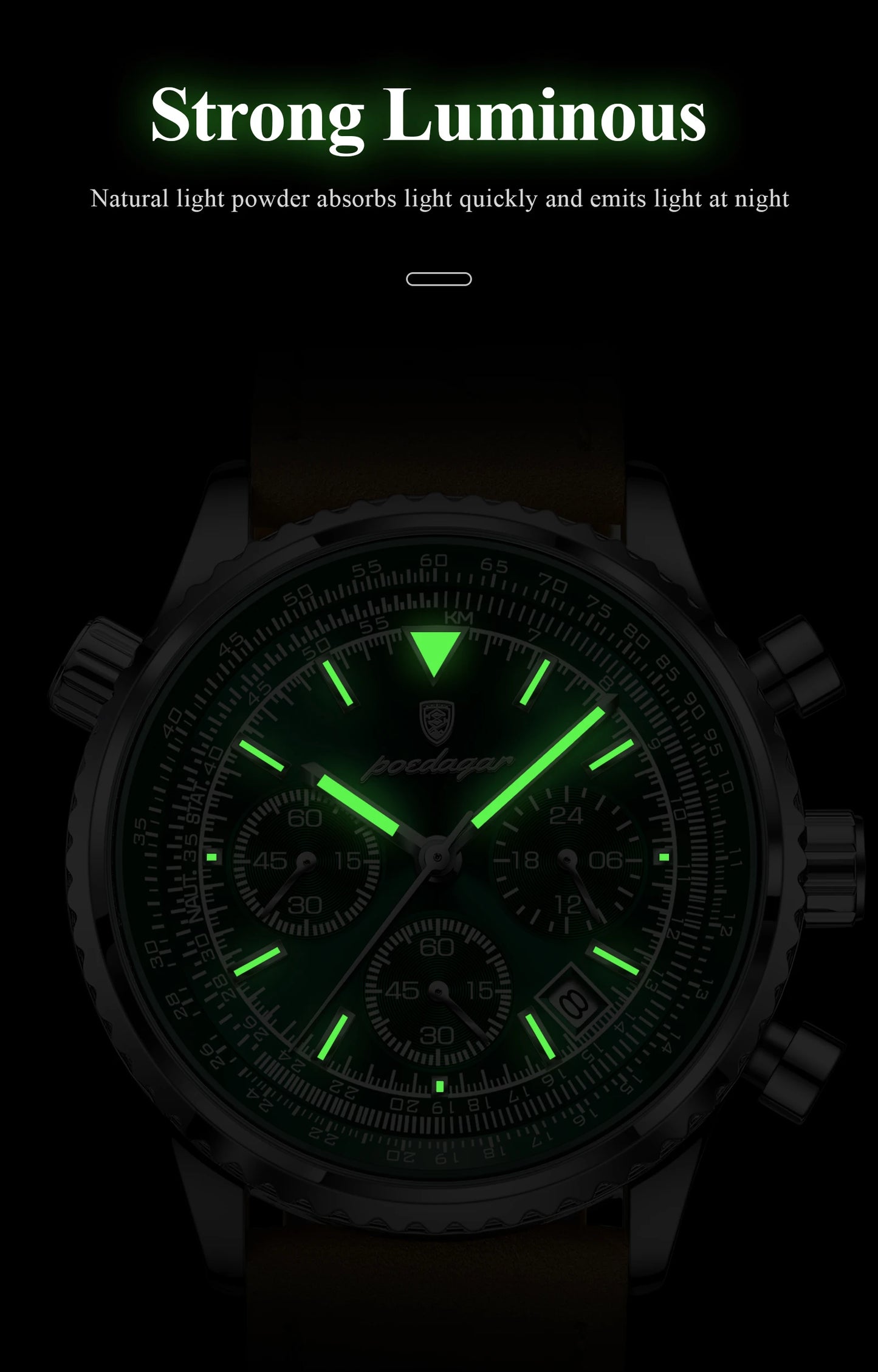 9601 POEDAGAR Luxury Man Watch