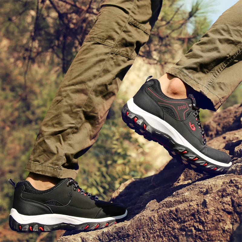 SNORW Casual Leather Sneakers for Men