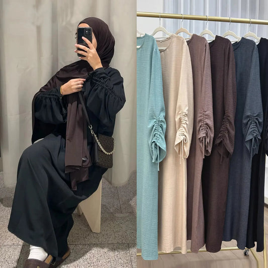 Abaya Lace-up Sleeve Morocco