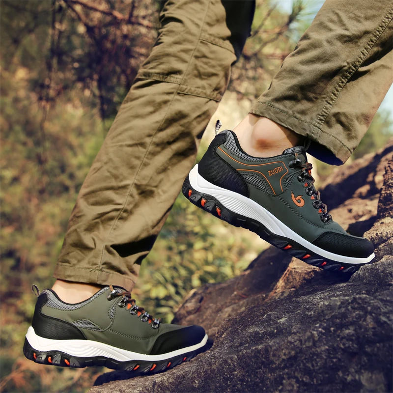 SNORW Casual Leather Sneakers for Men
