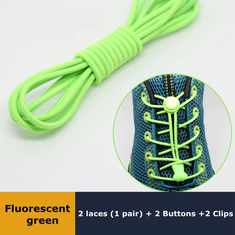 1Pair Elastic No-Tie Shoelaces