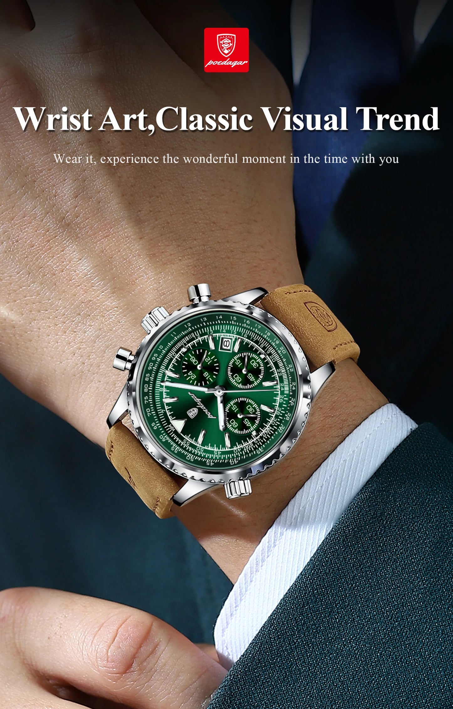 9601 POEDAGAR Luxury Man Watch