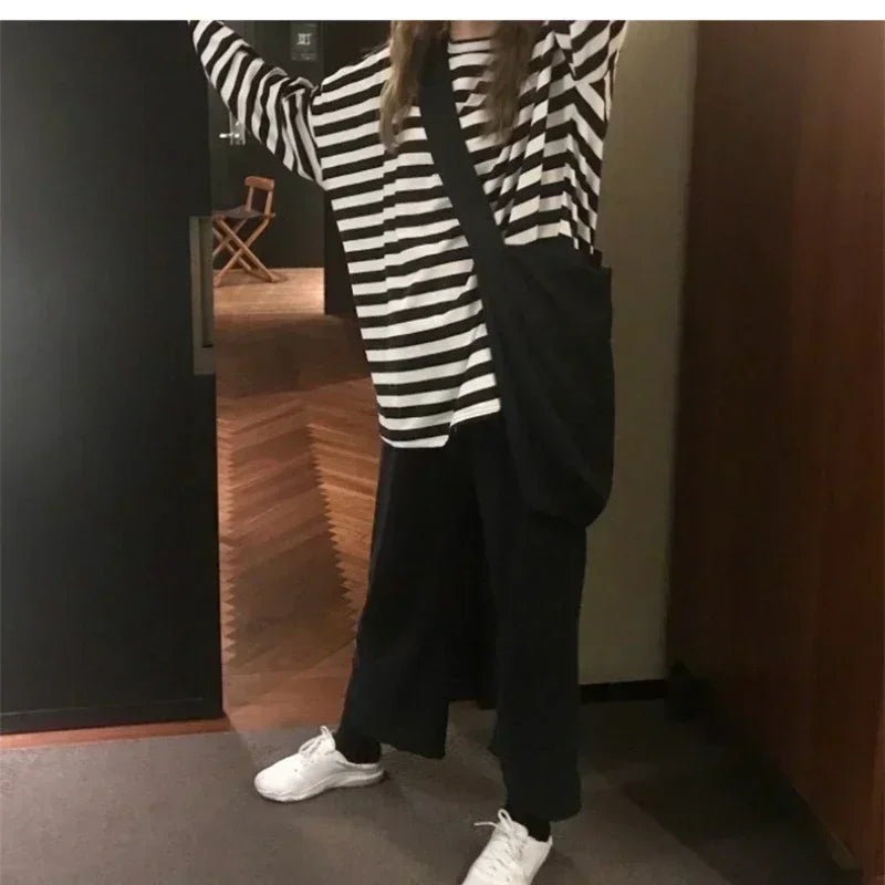 Harajuku Striped T Shirt Long Sleeve