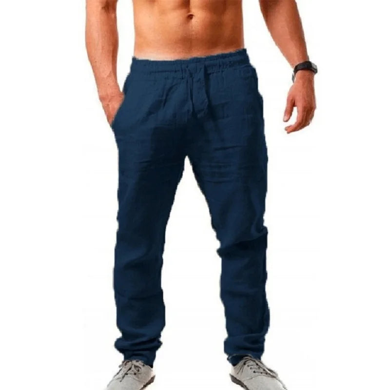 Men's Streetwear  Cotton Linen Pants