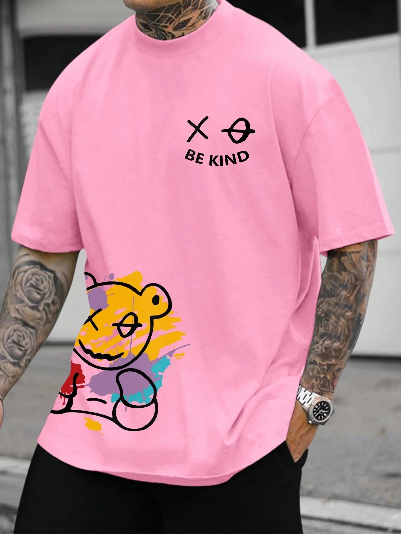 Men's 100% pure cotton summer loose