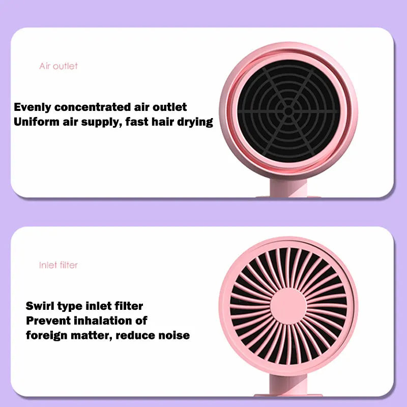 BALASHOV Hair Dryer 750W with Bag, Anion Care