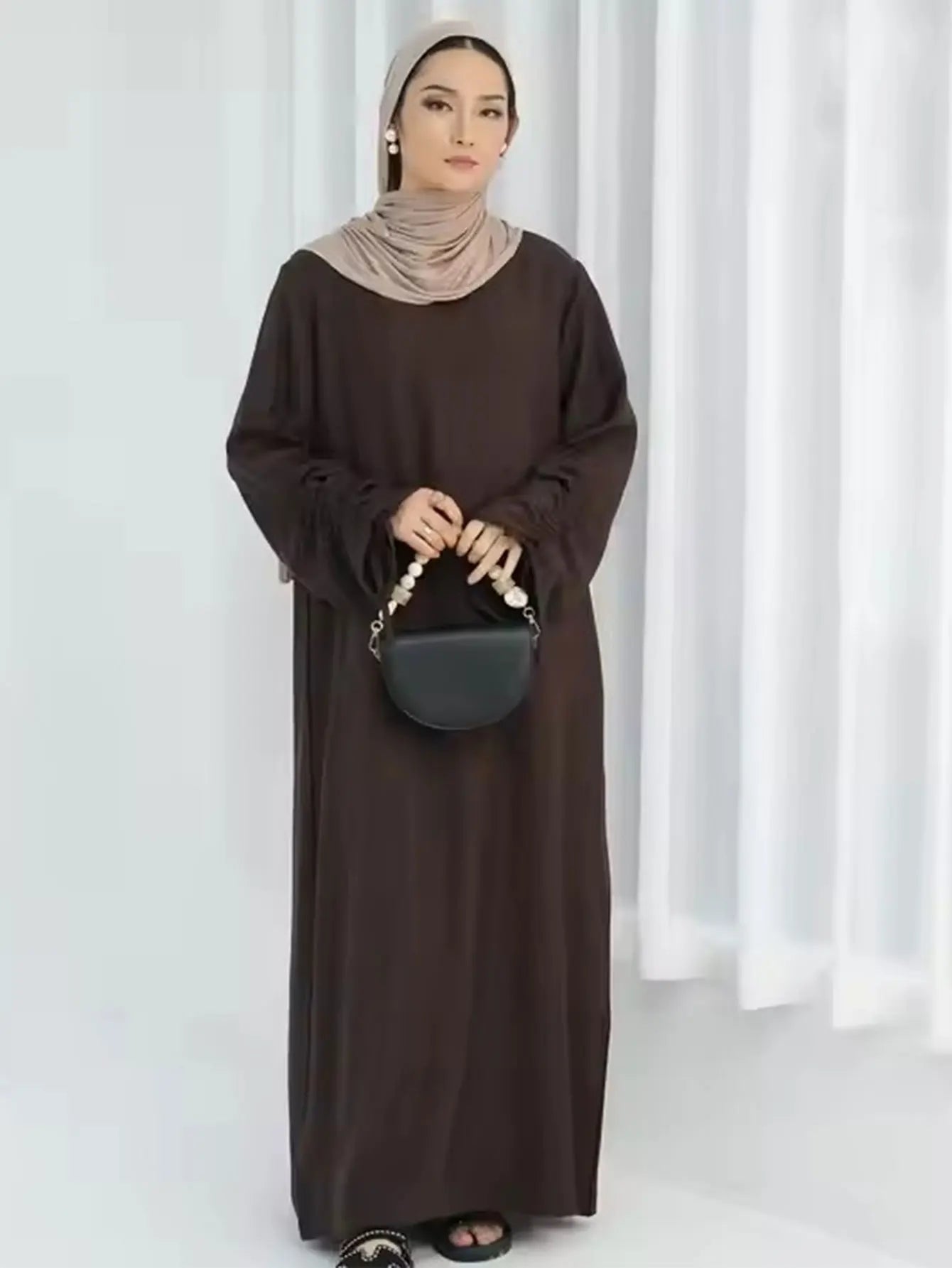 Abaya Lace-up Sleeve Morocco