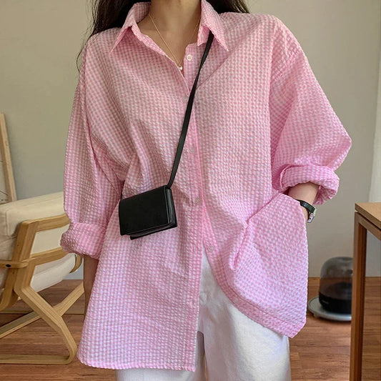 Long Sleeves Shirt Women's Korean