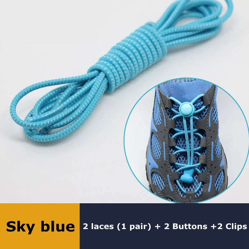 1Pair Elastic No-Tie Shoelaces